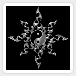 yin yang of fire Sticker